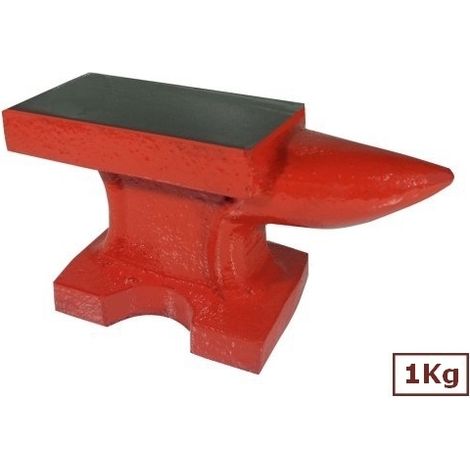 Incudine in ghisa con base e piano in ferro per officina fabbro/orafo/modellismo 1kg