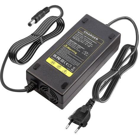 Chargeur vélo électrique 54,6V 48V 2 A, Chargeur pour Batteries Li-on 48 V 2 A 13S Scooter électrique, Connecteur 5,5 mm x 2,1 mm (1/5)
