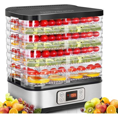 COOCHEER Essiccatori Disidratatore Alimentare con controllo della temperatura, Disidratatore rimovibile a 8 livelli, controllo della temperatura 35-70 ℃ (1/5)