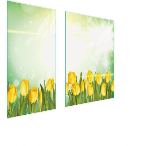 PLACA PROTECTORA DE VIDRIO 75x52 TULIPANES (1/5)