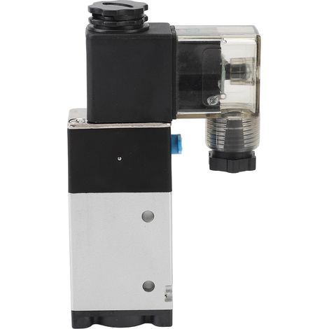 Électrovanne pneumatique en alliage d'aluminium à réponse rapide et action directe, filetage NPT 1/8", 24 V CC (1/5)