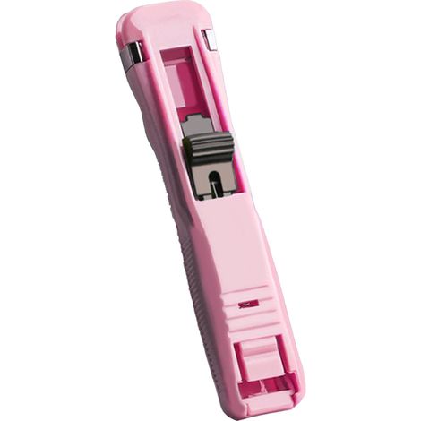 Lot de pinces à documents manuelles rose, distributeur pratique gain de temps durable pour notes (1/5)
