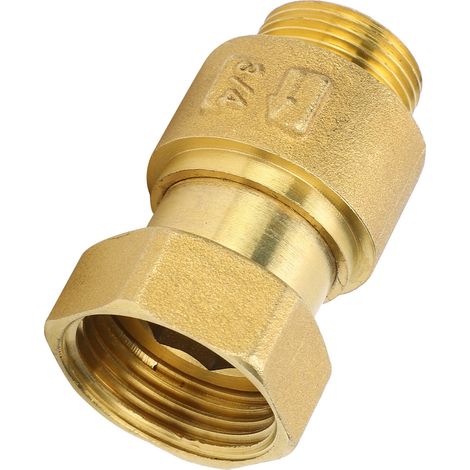 Rückschlagventil aus Messing, 1-Wege-Wasserzählergewinde, Rückflusskontrollwerkzeug DN20x25 (1/5)