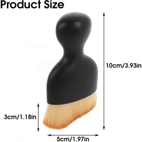 Brosse De Nettoyage Intérieur Voiture - Poils Nanofibre Doux - Pour Sorties D'air Tableau De Bord Sièges - 2 Pièces (1/4)
