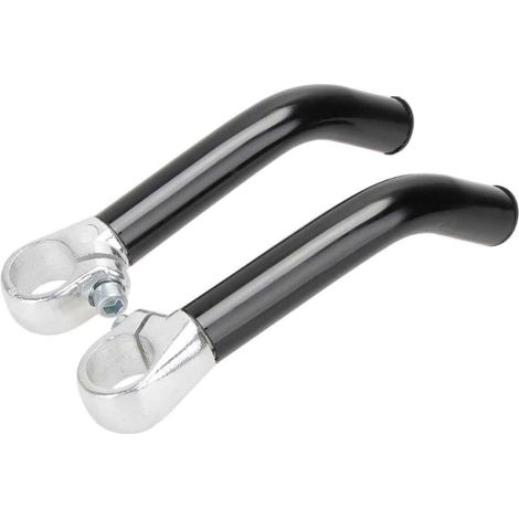 extensiones de manillar, aleación de aluminio, tapas de extremo de 22,2 mm, color negro, accesorio para bicicleta de montaña. (1/5)