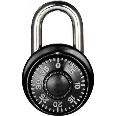 1 cadenas à combinaison, verrouillage sans clé, crochet 6 mm, dimensions 65 × 40 mm, pour armoire, rangement, bagages et sacs à dos (1/5)