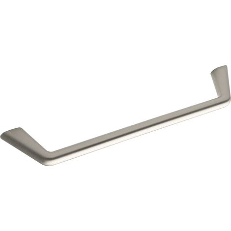 Poignée de meuble – Poignée arrondie – Idéal comme poignées pour armoires de cuisine, zinc moulé sous pression, effet acier inoxydable (1/3)