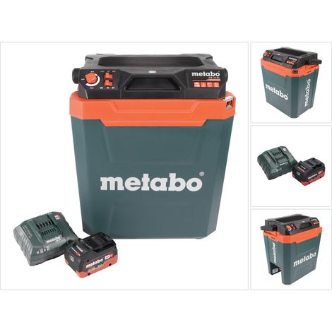Enfriadora sin cable Metabo KB 18 BL 18 V con función de mantenimiento del calor 28 l sin escobillas + 1x batería recargable 8,0 Ah + cargador