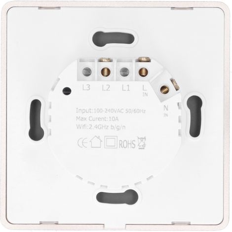 Intelligenter EU/GB-Schalter mit WLAN-Fernbedienung, 100–240 V Wechselstrom (1/5)