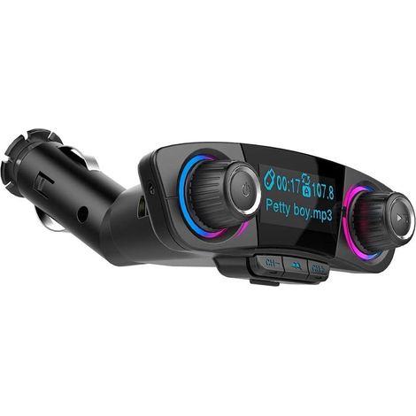 Transmetteur FM Bluetooth - 1 - 3 Pouces Émetteur Autoradio Kit de Voiture (1/5)
