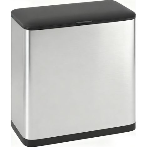 8L Hanging Kitchen Bin, Rubbish bin with Lid and Removable Inner Bucket for Under Cabinet Door, Under Sink, Office