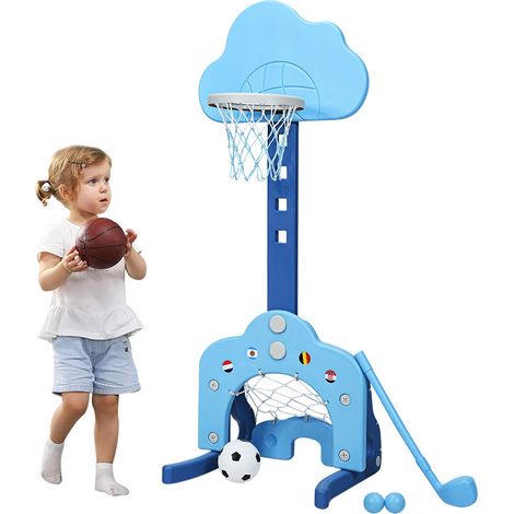COSTWAY Set Basketcanestro Da Basketsetbasket Bambinomini Canestrobasket Accessoricanestro Basket Bambinibasket Per Bambiniset Basket Portatile Per Bambinican (1/5)
