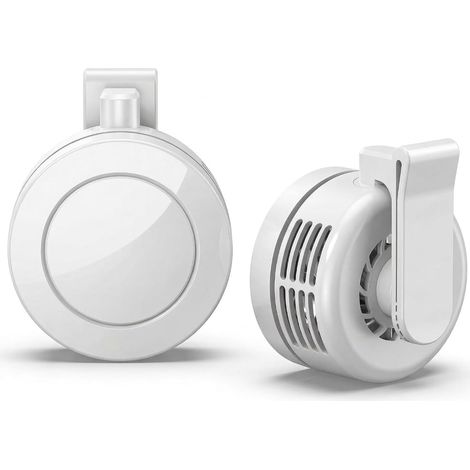 Mini Clip Fan, USB Rechargeable Portable Cooling Fan, 3 Speeds, 360° Adjustable Clip Fan for Travel, Office & Outdoor Use(White)