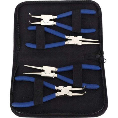 4-Piece 7" Internal and External Straight Bent Circlip Pliers Set MUMU (1/4)
