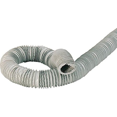 Atlantic – Gaine VMC souple PVC renforcée 125mm – Longueur 600mm – Couleur gris – Température d'utilisation -10°C à +80°C
