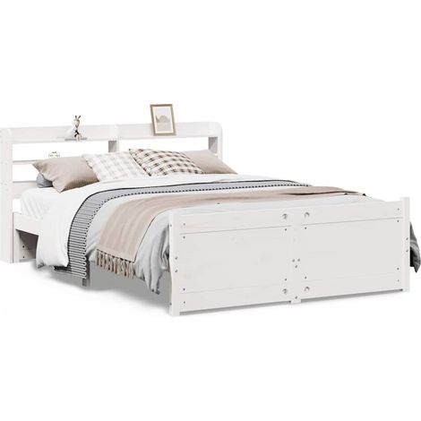Maison Exclusive - Estructura de cama con cabecero sin colchón bl (1/5)