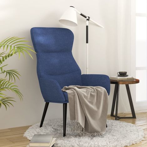 Chaise de relaxation Fauteuil relax - Bleu Tissu BonneVie-31244 (1/5)