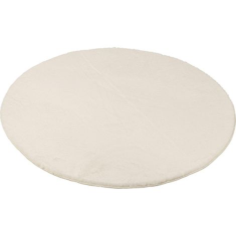 Tapis Rond Uni "Cutie" 150cm Blanc