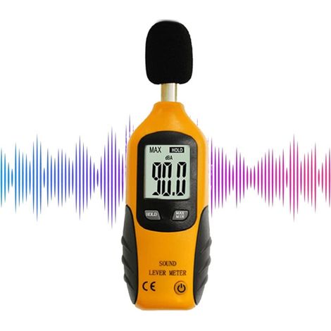 Sonómetro digital ThreeH de DEBUNS (30-130 dB, pantalla LCD retroiluminada). Medición de alta precisión para hogares, fábricas, aulas y vecinos ruidosos. (1/5)