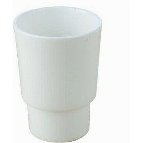 Cleafe - Bicchiere Ricambio Porta Spazzolino In Ceramica Bianca Bagno Accessori 59346 - (1/2)