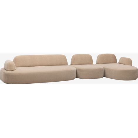 SKLUM Rechtsseitiges 3-teiliges modulares Ecksofa mit Polsterecke Giorgia                                   