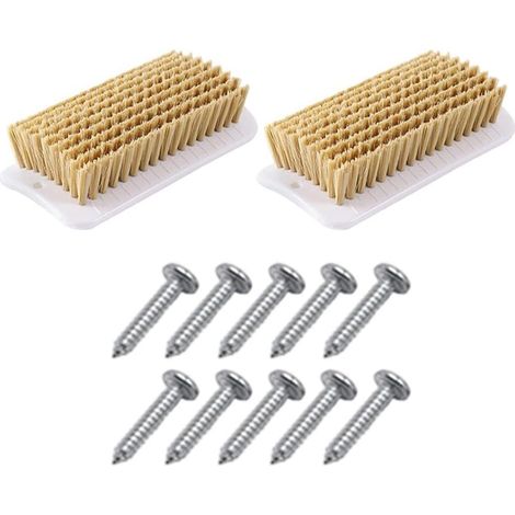 Brosse Auto-nettoyante Cochon pour nain 2pcs Jouet Grattoir Brosse Auto-nettoyant, réduit le stress, encourage le jeu, plastique pour robuste, pour cochons nains (1/5)
