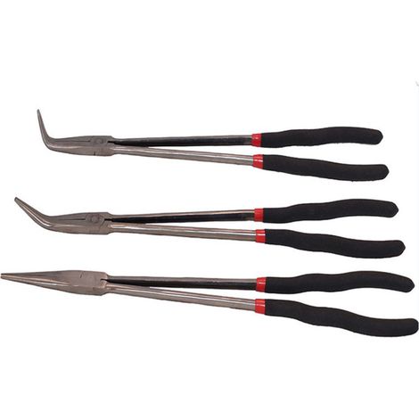 PINZE EXTRA LUNGHE 40cm MECCANICO BECCO CURVO DRITTO 45°/90° LUNGA (1/2)