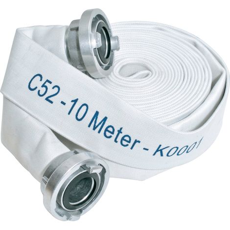 Tuyau plat de construction avec raccord en C, 52 mm 20 m