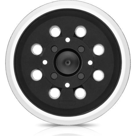 1 Plateau De Ponçage 125 Mm, Système Auto-Agrippant, 8 Trous, Pour Ponceuse Orbitale Bosch (1/5)