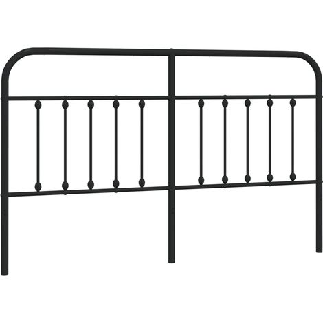 Tête de lit métal noir 180cm (1/5)