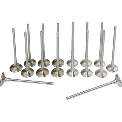 Gruppo valvole di aspirazione e scarico, Dimensioni valvola di aspirazione: 28,8 mm x 5 mm x 105,7 mm, Dimensioni valvola di scarico: 26 mm x 5 mm x 110,3 mm, Numeri OEM: 11 34 7 587 470, 11 34 7 547 (1/5)