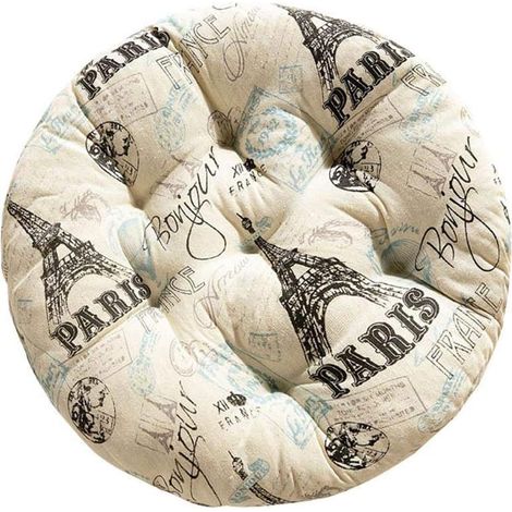 Coussin rond Tatami pour fauteuil, canapé, lit, maison G