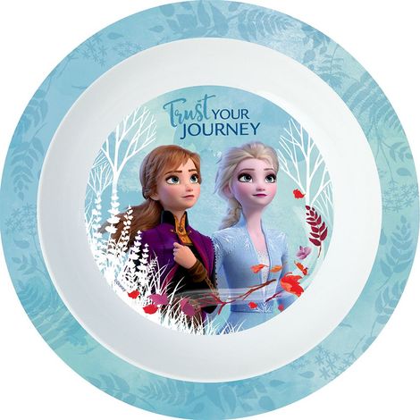 STOR Piatto Fondo Disney Frozen Originale da 20 cm in plastica rigida Resistente