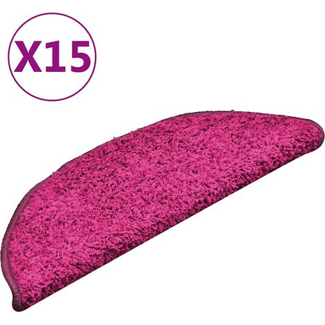 Maison Exclusive - Stufenmatten 15 Stk. 56x17x3 cm Rosa Halbrund