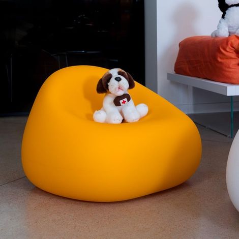 Kinderstuhl modernes Design Wohnzimmer Gumball Armchair Junior - Gelb