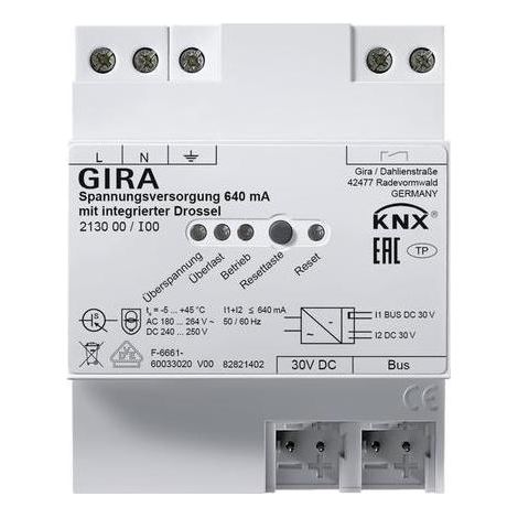 GIRA 640 mA Spannungsversorgung mit Drossel KNX ONE 213000 (1/5)