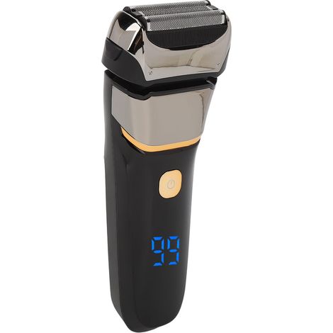 Tondeuse Homme Sans Fil Rasoir Électrique Visage Affichage Numérique Rechargeable USB Lavable Barbe Moustache Cheveux (1/5)