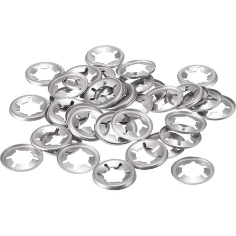 Rondelle de Blocage M8 Rondelle de Verrouillage 7.4mm I.D. 15mm O.D. Interne Dent Pousser Vitesse Clips 304 Inox Acier 40pcs