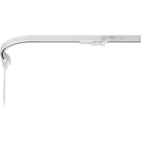 BINARIO CURVATO BIANCO CM.200