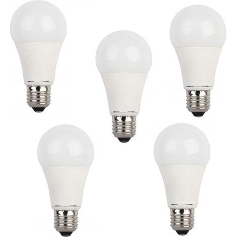 Pack 5 Bombillas Estándar Led 10W 3000k, 4000k, 6500k.