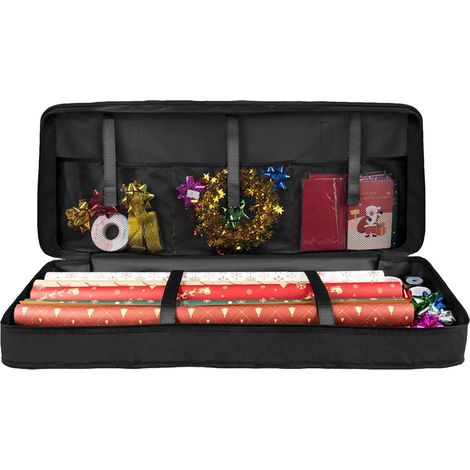 Rangement en Papier d'emballage, Pochettes étanches à Fermeture éclair pour Emballage Cadeau, Sacs en Tissu Oxford 600D pour Cadeau Noël (1/5)