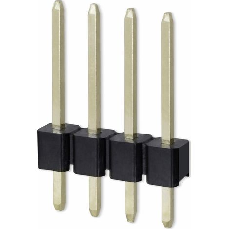 LOT DE 5 BARRETTES À BROCHES 1 X 4, 2,54 MM, DROITES, 0,8  AU (OR) UNBEKANNT PH254P04S5