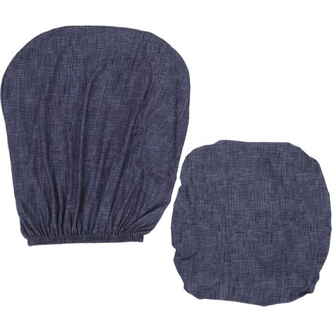 Housse de chaise bureau élastique 2 pièces en polyester style