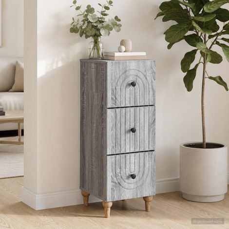 vidaXL Armoire à tiroirs 33 x 34,5 x 90 cm Bois d'ingénierie (1/5)