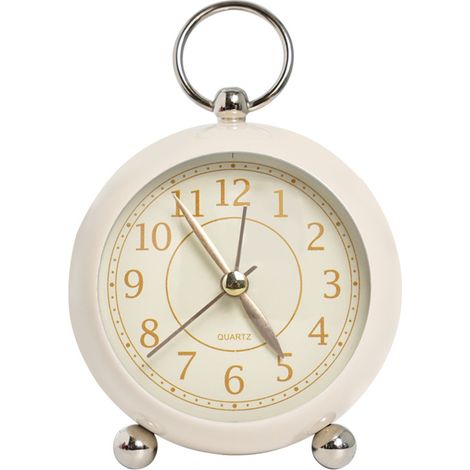 Réveil silencieux (sans tic-tac), horloge de chevet à piles, horloge de bureau pour la chambre, lecture facile, fonction veilleuse