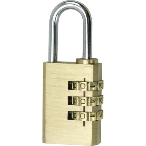 Lucchetto cogex 80734 combinazione 3 cifre ottone (1/2)