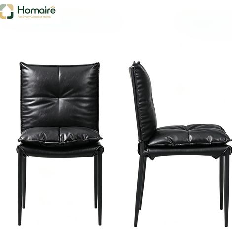 Schwarzer Gartenstuhl aus Metall 48 x 55 x 87 cm HOMAIRE (1/5)