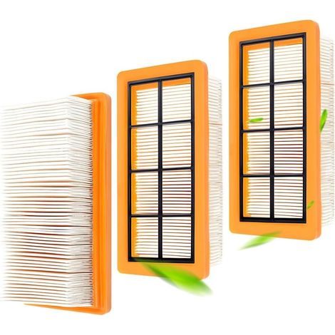 3 Pièces Filtre Aspirateur pour Kärcher AD 2, AD 2 Battery, AD 3, AD3 Premium, AD 4, AD4 Premium, AD 3.200, AD 3.000 Kit, pour Kärcher KFI 7420 Filtre Remplacement 6.415-953.0 Accessoire (1/5)