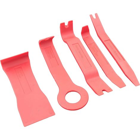 Juego de herramientas para desmontar tapiceria molduras de coche grapas y clips y paneles de coche Anti Arañazos, 5 piezas (1/5)