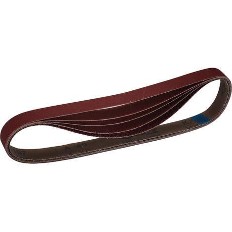 Draper 08702 Cloth Sanding Belt, 25 x 762mm, Assorted Grit, Pack of 5